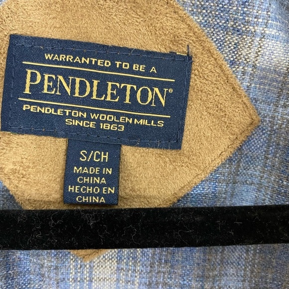 Pendleton Wool Blend Fuzzy Teddy Full Zip Cream Cozy‎ Warm Pockets Jacket Small - Picture 3 of 16